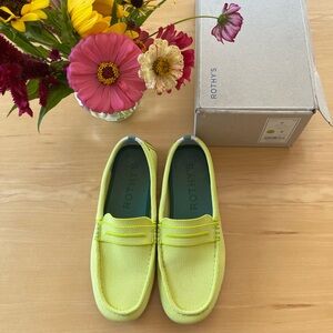 Limon Driver Rothys Size 8 EUC yellow green